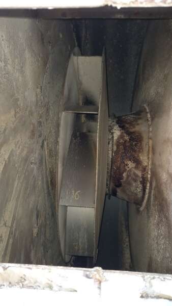 Динамическая балансировка вентилятора с электродвигателем 45 кВт, 1500 об/мин.