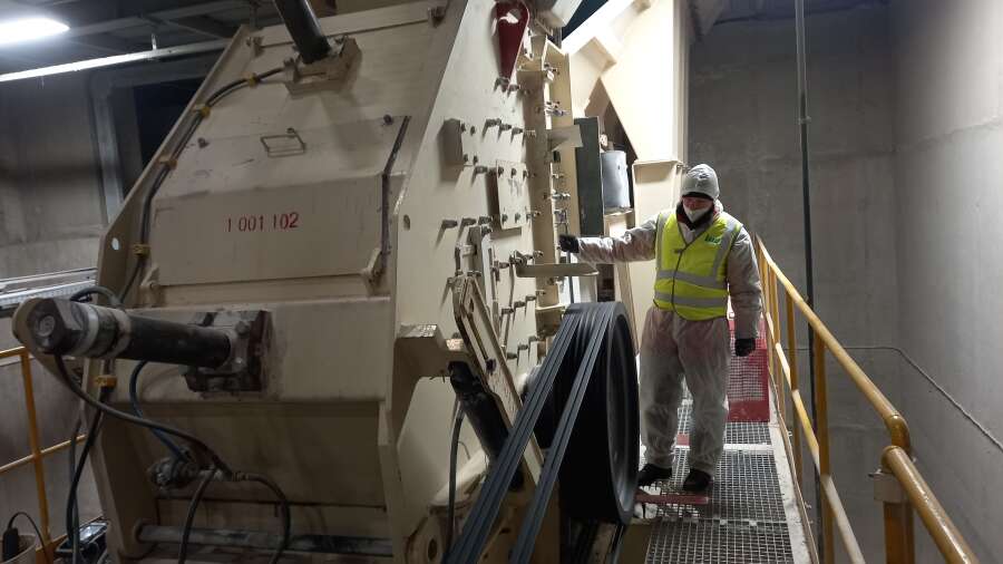 Балансировка роторной дробилки